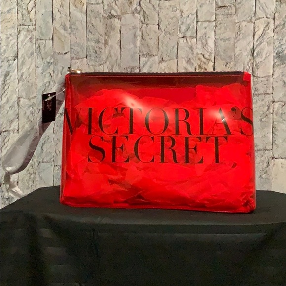 Victoria's Secret Handbags - Victoria Secret Red Makeup Bag